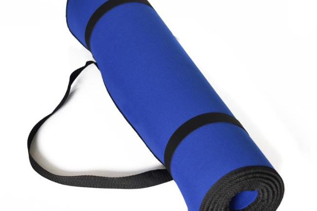 Blue EVA thick yoga mat (1)