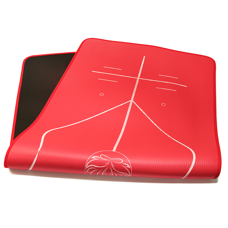 High Density Laser Engraving NBR 2 Color Yoga Mat Yoga Mat Manufacturers