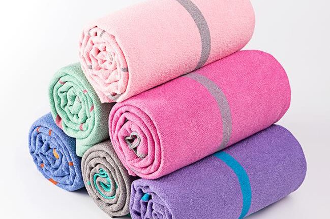 Microfiber posture line yoga towel (1)