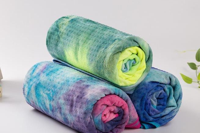 New tie-dye yoga towel (2)