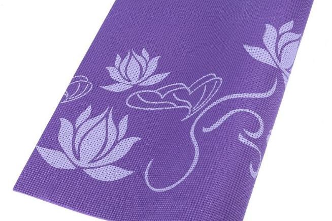 Printed sports fitness PVC yoga mat (1)