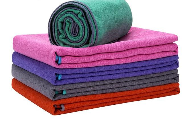 Pure color microfiber eco-friendly yoga towel (1)