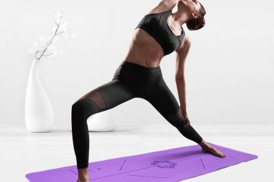 8mm Thick Purple Sports Fitness Yoga Mat (4)